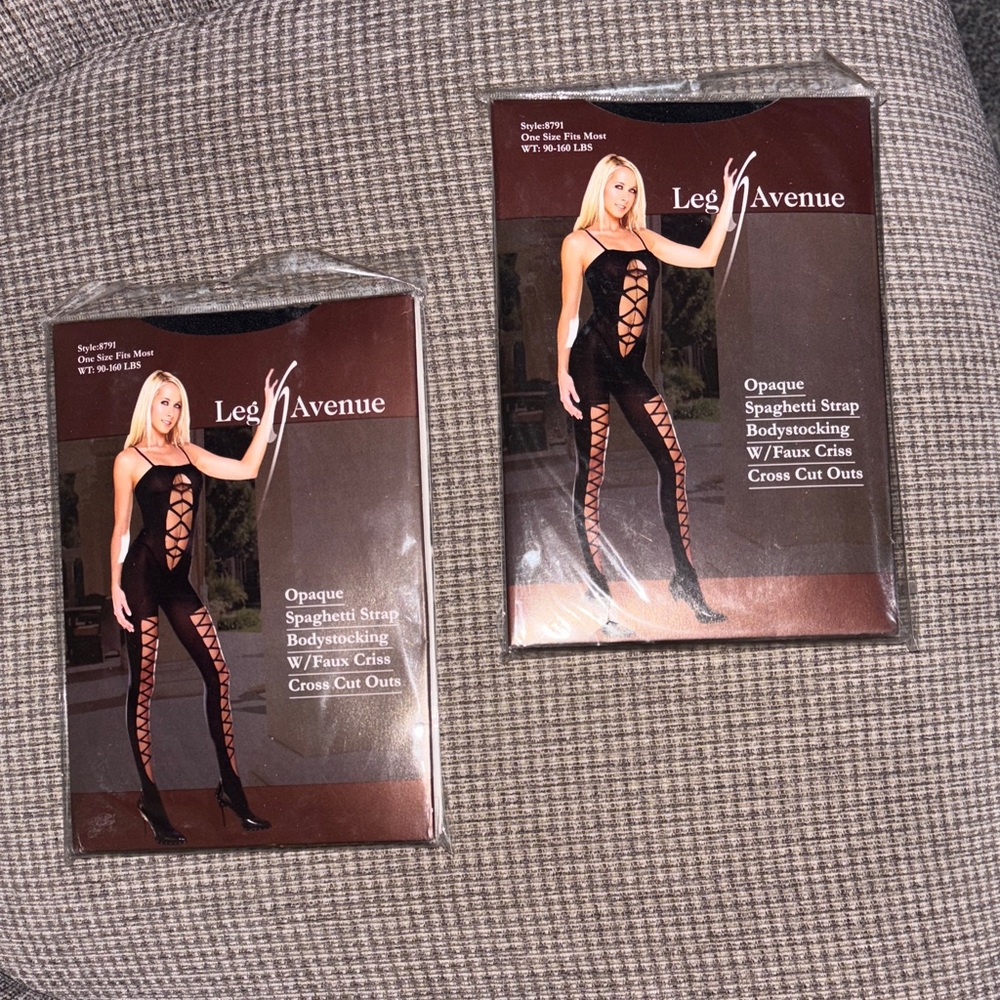 Leg Avenue Black Opaque Bodystocking